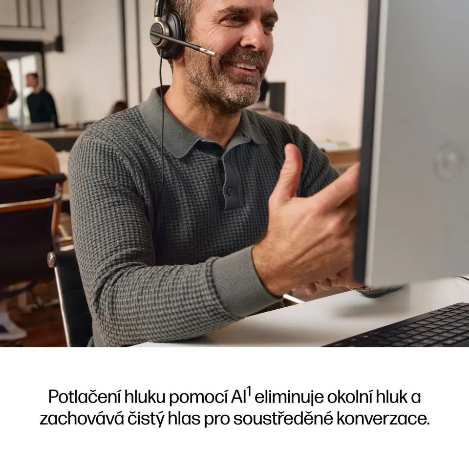 HP Poly Mission 825 Stereo USB Wired Headset WW