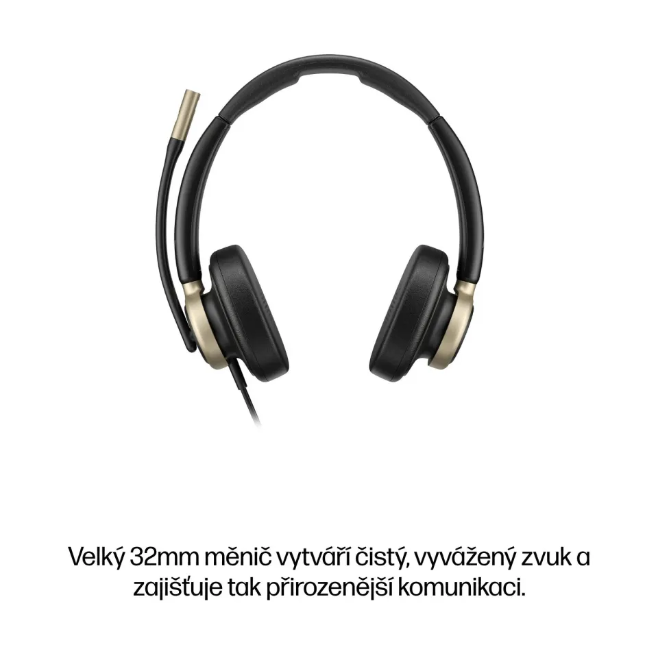HP Poly Mission 825 Stereo USB Wired Headset WW