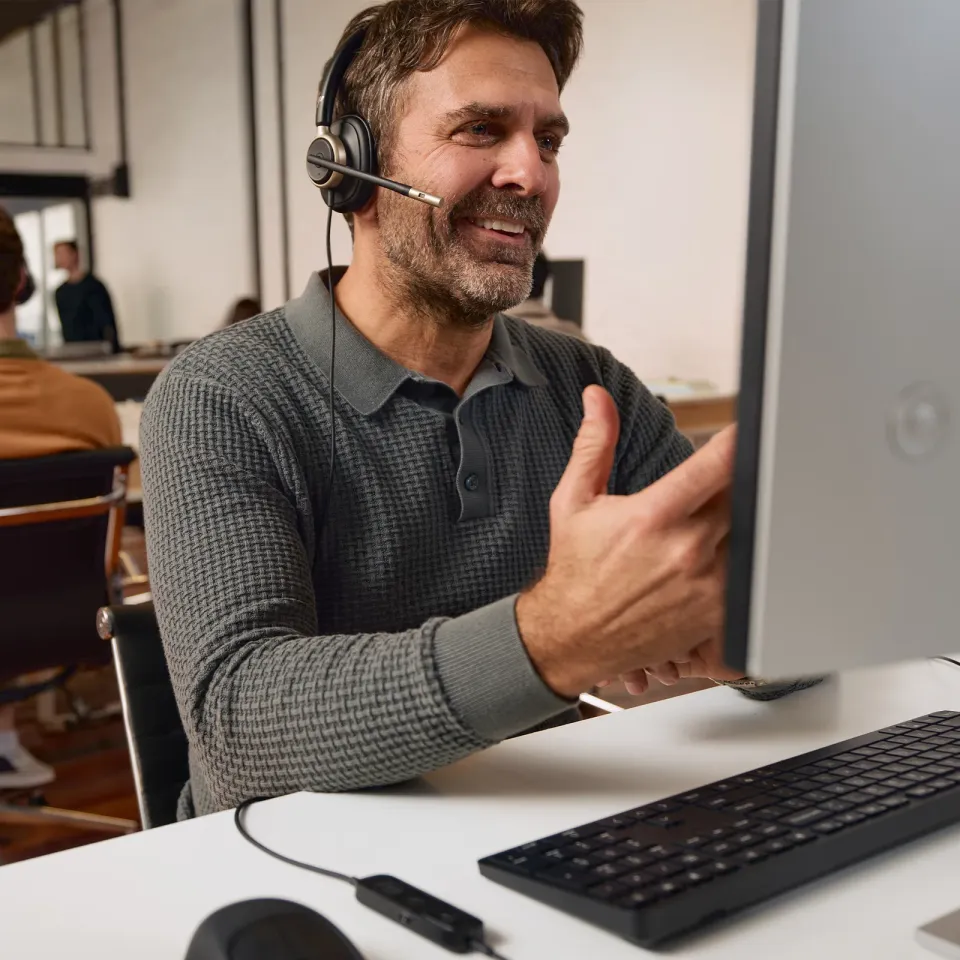 HP Poly Mission 825 Stereo USB Wired Headset WW