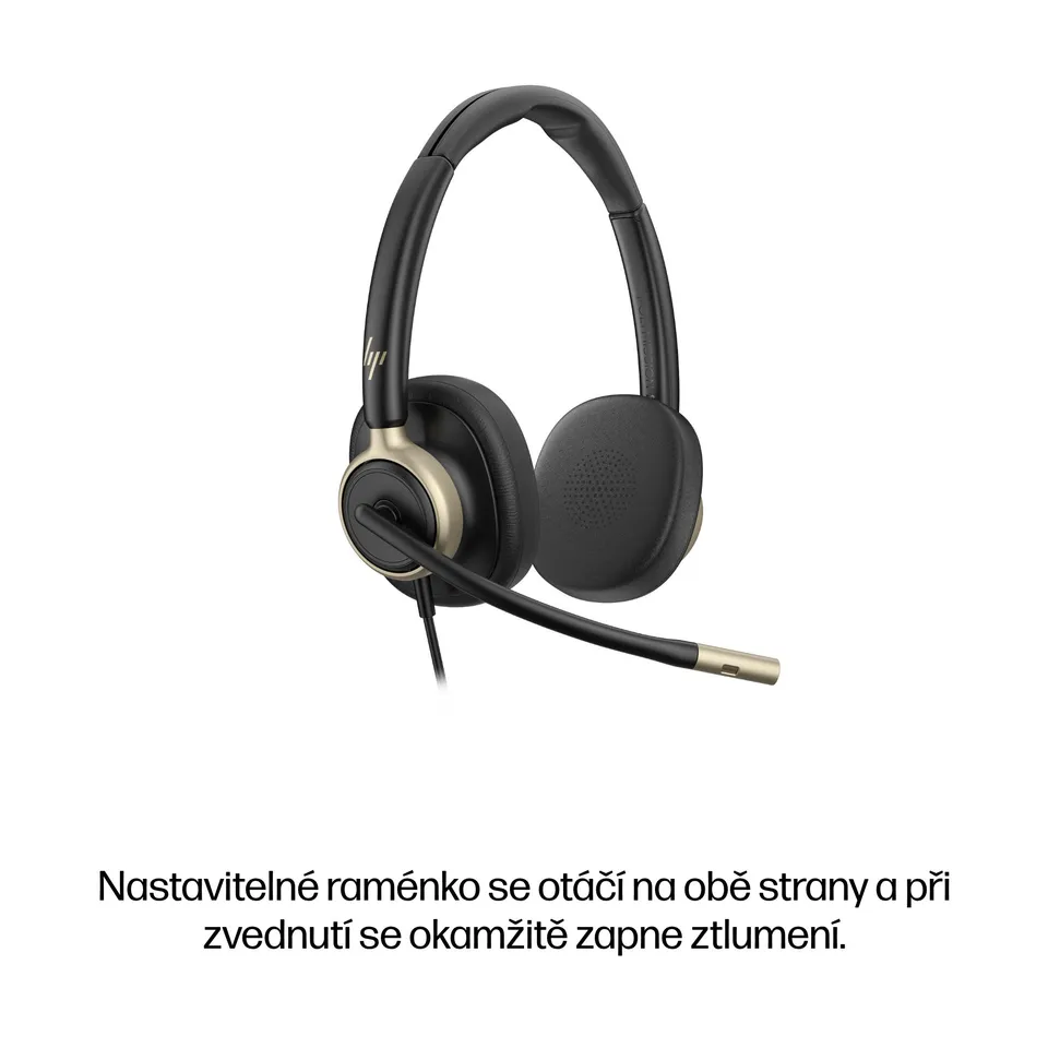 HP Poly Mission 825 Stereo USB Wired Headset WW