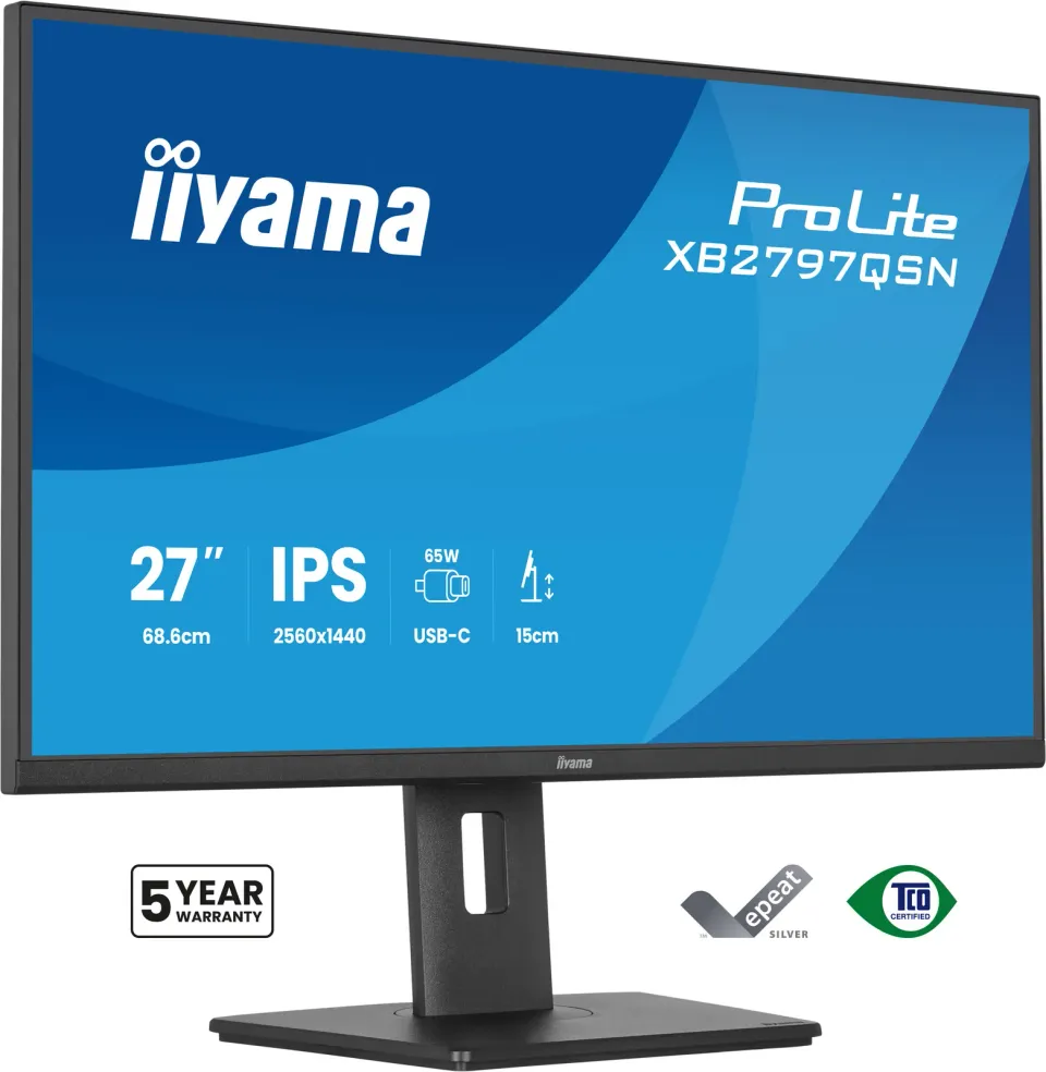 iiyama ProLite/XB2797QSN-B1/27"/IPS/QHD/75Hz/1ms/Černá/5R