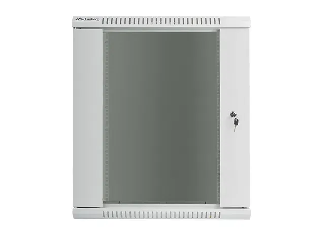 Nástěnný rack 19'' 15U 600X450mm šedý flat pack