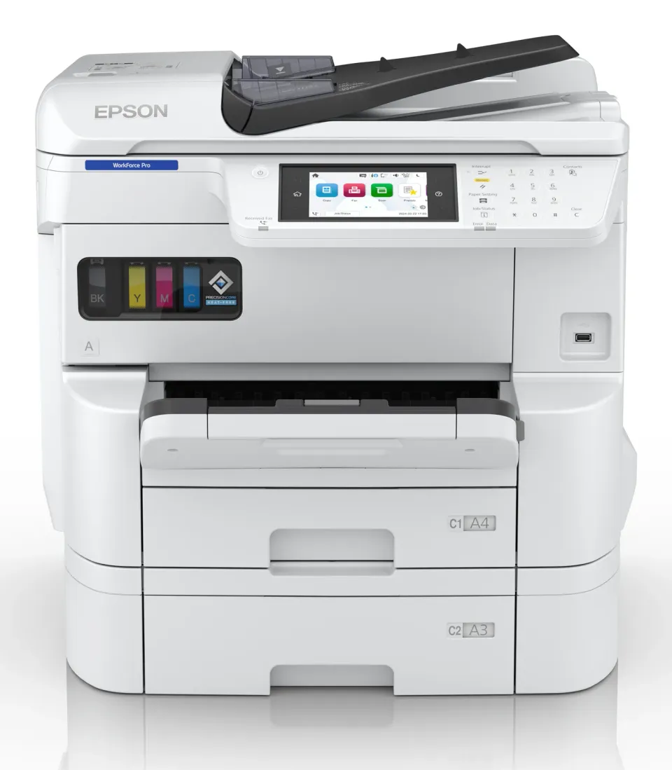 Epson WorkForce Pro EM-C7100DWF – A3+-Farb-Tintenstrahl-Multifunktionsgerät 4-in-1 (Druck, Kopie, Scan, Fax), Duplex, DADF, PCL