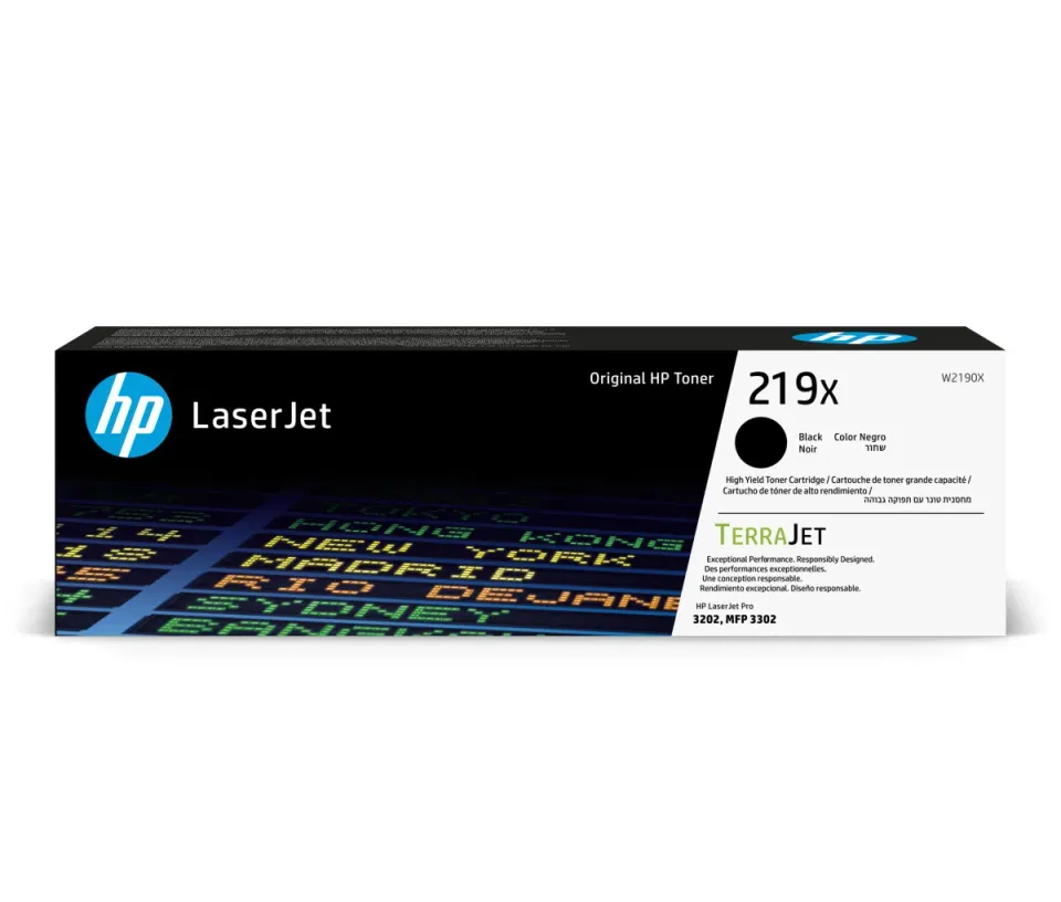 HP W2190X originální toner černý č.219X cca 3200 str. (black, pro HP 3202, MFP 3302)