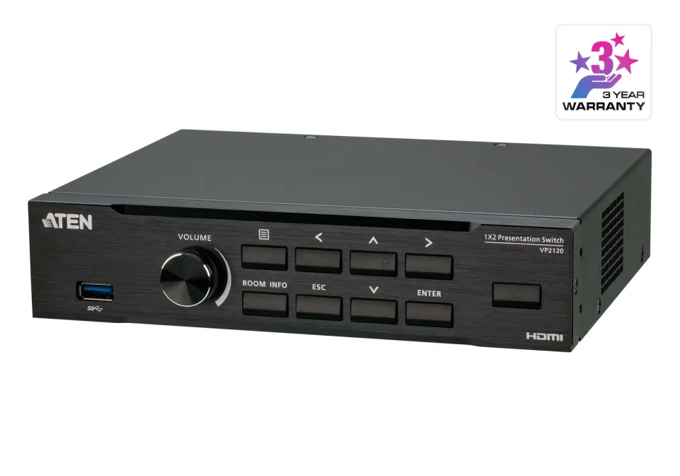 ATEN Seamless Presentation Switch with Quad View Multistreaming