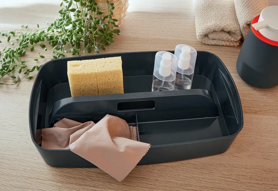 LEITZ Organizér s držadlem MyBox Cosy, sametová šedá