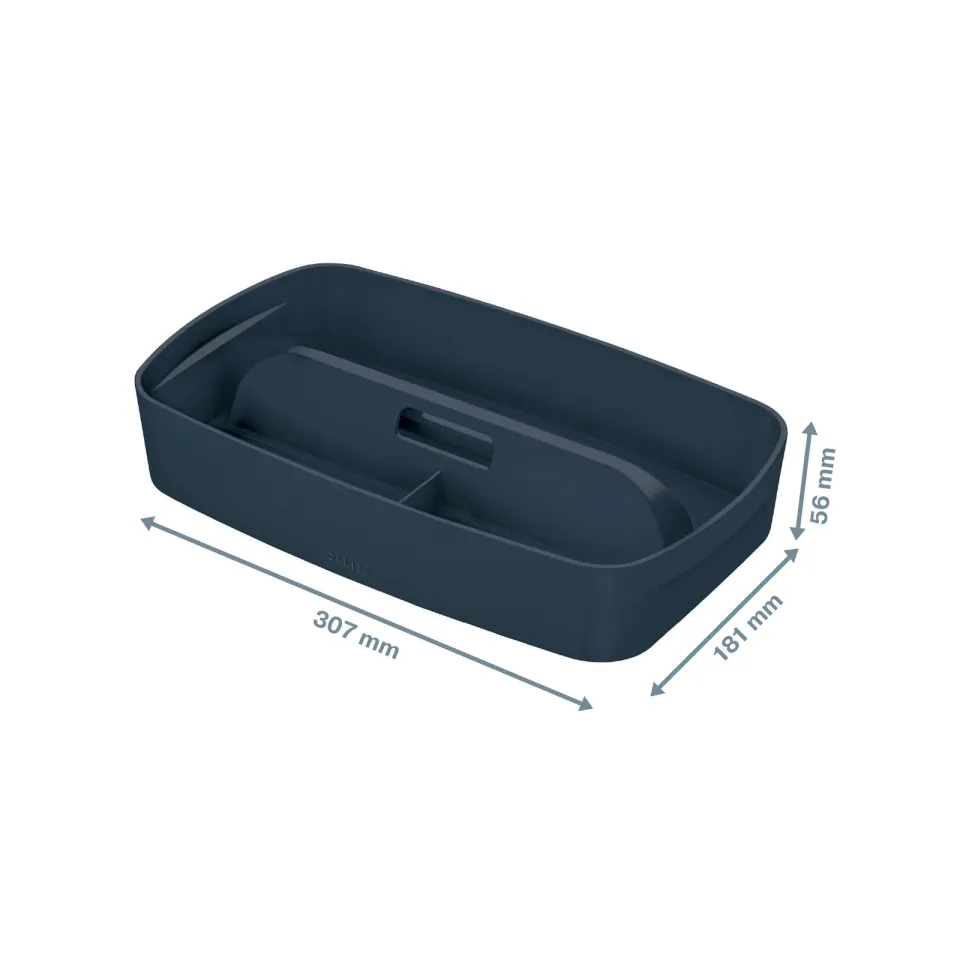 LEITZ Organizér s držadlem MyBox Cosy, sametová šedá