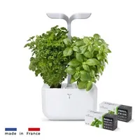 Véritable Exky SMART - Automatický květináč s regulací osvětlení, bílá + 2 bylinkové náplně