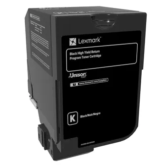 Lexmark CS720, CS725 Black High Yield Return Programme Toner Cartridge - 20 000