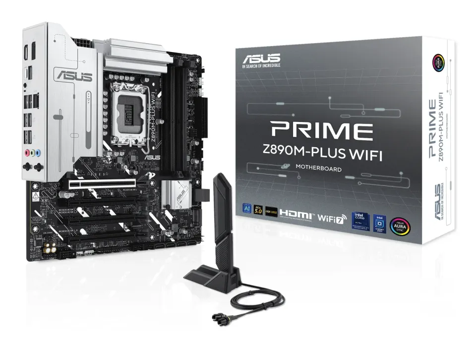 ASUS MB Sc LGA1851 PRIME Z890M-PLUS WIFI, Intel Z890, 4xDDR5, 1xDP, 1xHDMI, 1xUSB4, WI-FI, mATX