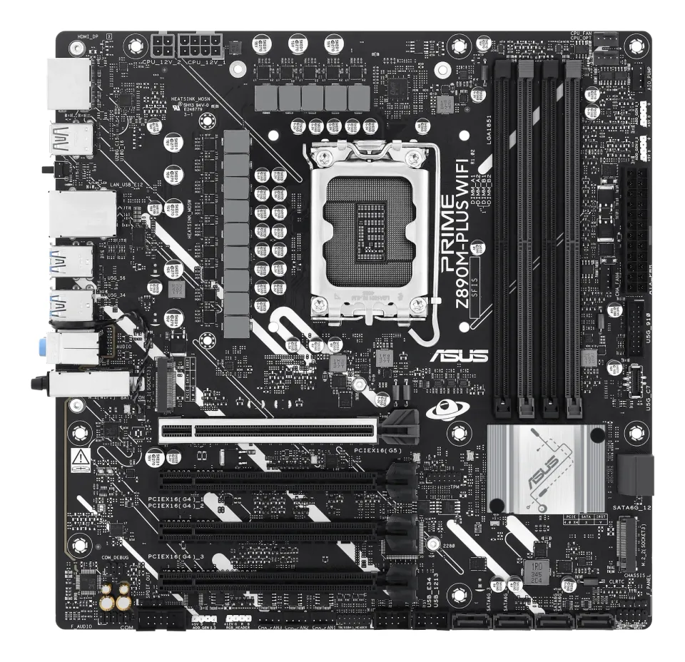 ASUS MB Sc LGA1851 PRIME Z890M-PLUS WIFI, Intel Z890, 4xDDR5, 1xDP, 1xHDMI, 1xUSB4, WI-FI, mATX