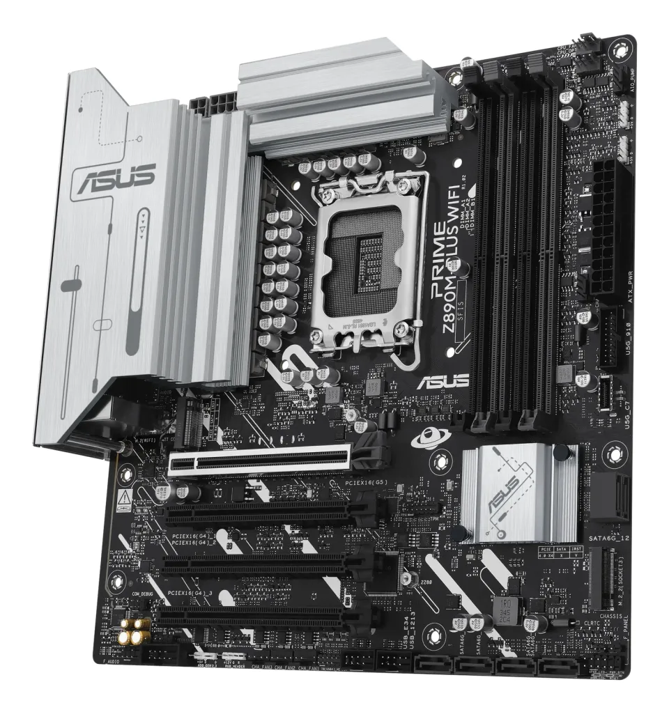 ASUS MB Sc LGA1851 PRIME Z890M-PLUS WIFI, Intel Z890, 4xDDR5, 1xDP, 1xHDMI, 1xUSB4, WI-FI, mATX