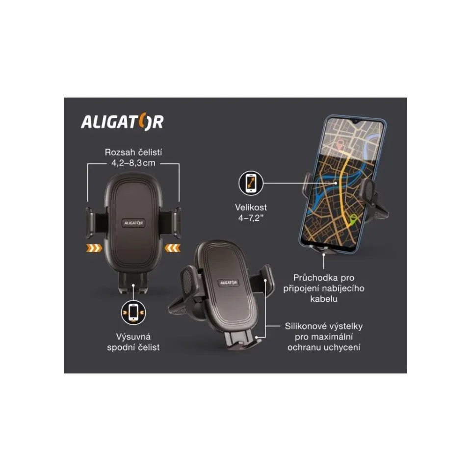 ALIGATOR Držák HA20 do ventilační mřížky, univerzá