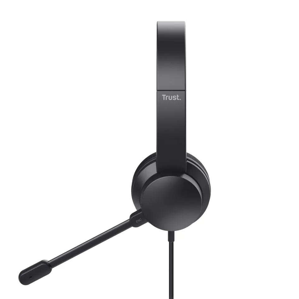 TRUST sluchátka s mikrofonem Ayda PC headset, USB, EKO Produkt, Noise-Cancelling