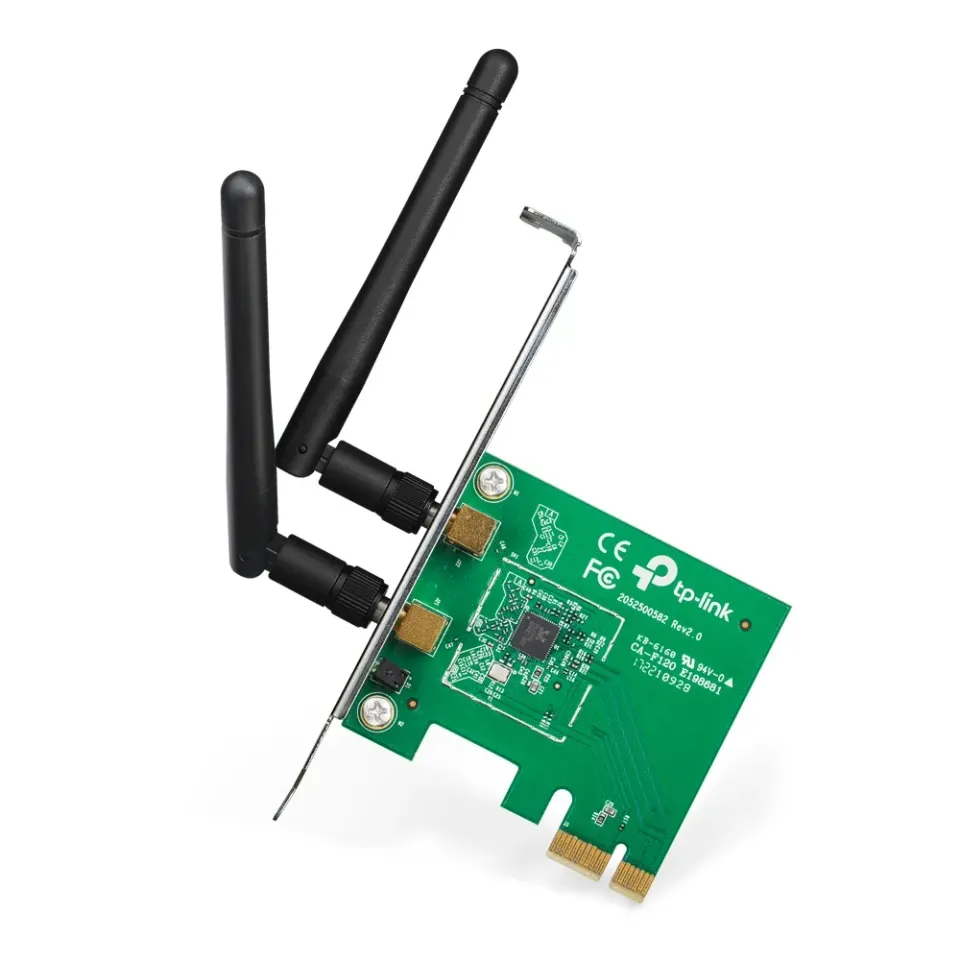 TP-LINK TL-WN881ND Wifi PCIe karta 2,4GHz b/g/n, 300Mbps, 2x externí antena 2dBi