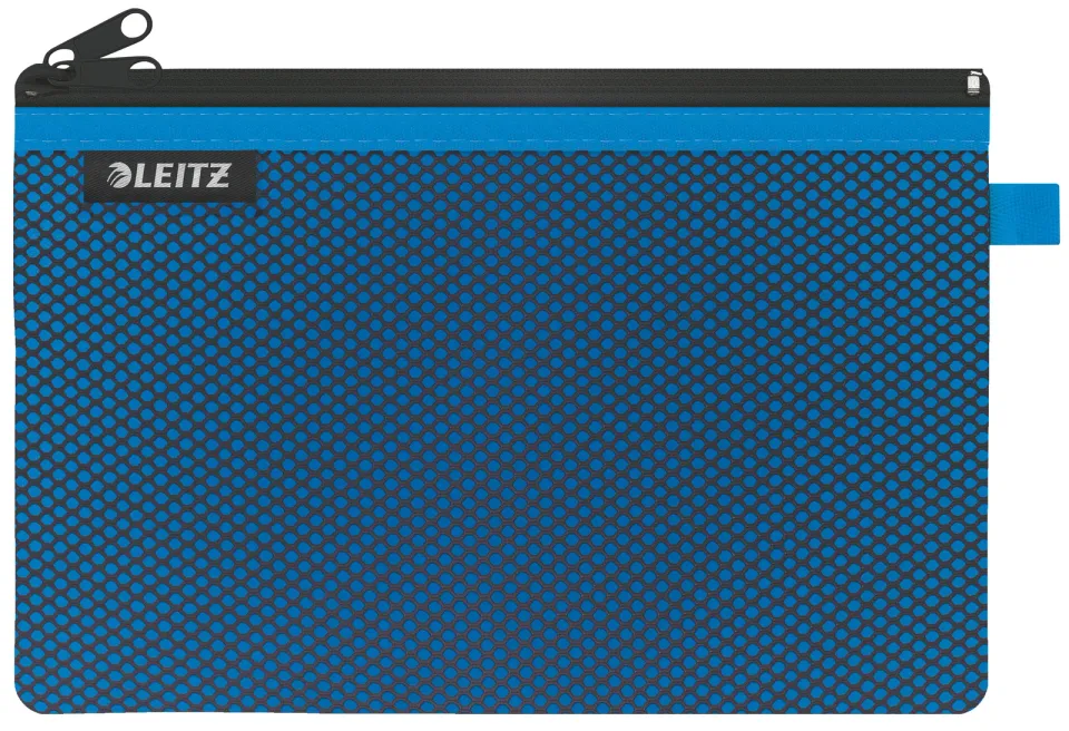 Leitz WOW dvojitá textilní kapsa, velikost L, modrá