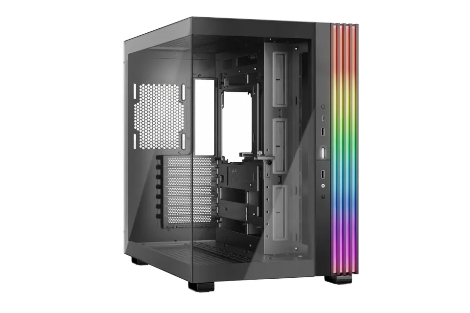 Be quiet! skříň LIGHT BASE 600DX / ATX / ARGB pásek / až 10 fan / 2xUSB / USB-C / panoramatická / černá