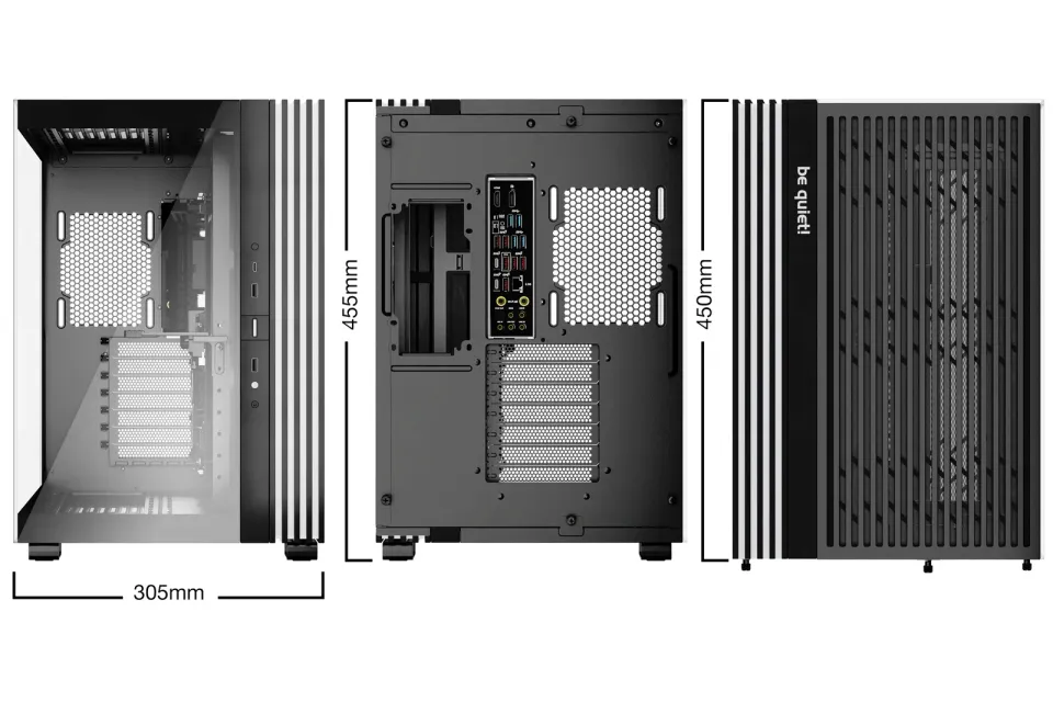 Be quiet! skříň LIGHT BASE 600DX / ATX / ARGB pásek / až 10 fan / 2xUSB / USB-C / panoramatická / černá
