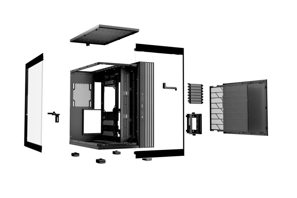 Be quiet! skříň LIGHT BASE 600DX / ATX / ARGB pásek / až 10 fan / 2xUSB / USB-C / panoramatická / černá