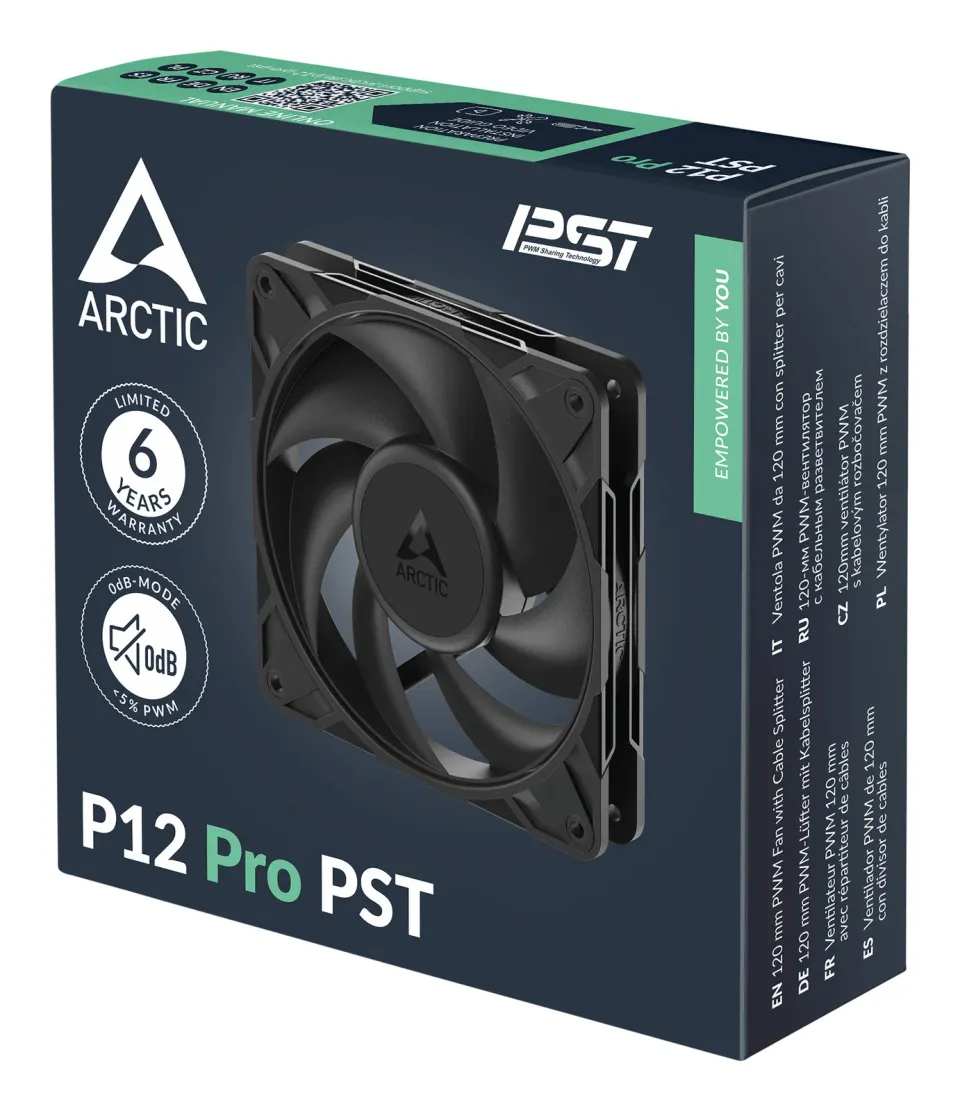 ARCTIC P12 Pro PST ventilátor - 120mm, black