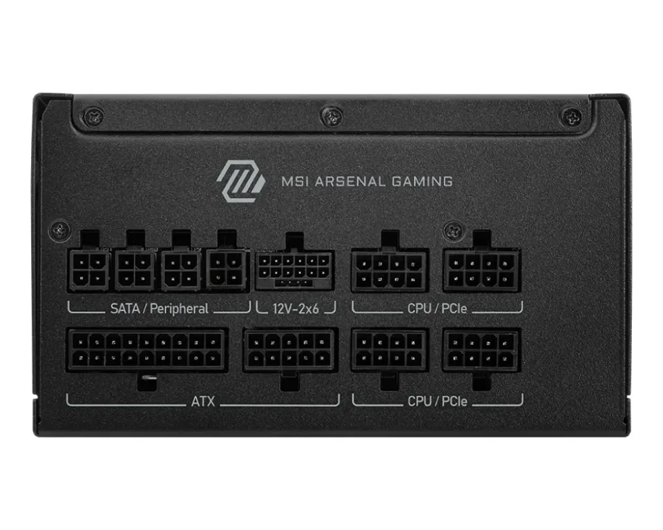 MSI zdroj MAG A850GLS PCIE5/ 850W/ ATX3.1/ akt. PFC/ 7 let celk. záruka/ 135mm fan/ modulární kabeláž/ 80PLUS Gold
