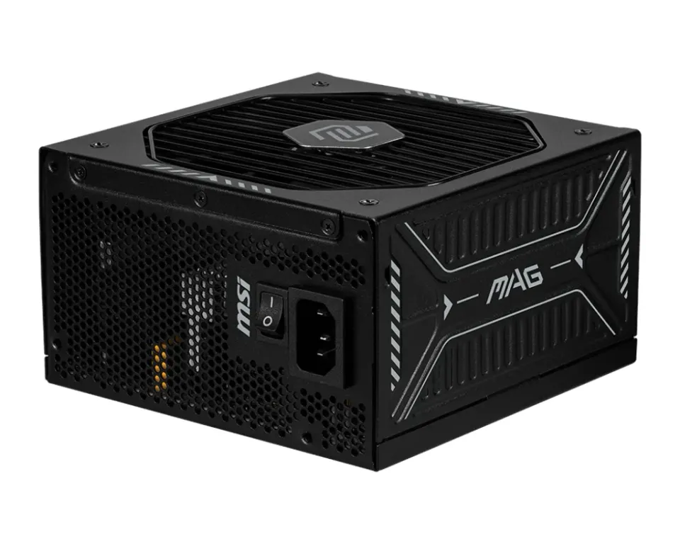 MSI zdroj MAG A850GLS PCIE5/ 850W/ ATX3.1/ akt. PFC/ 7 let celk. záruka/ 135mm fan/ modulární kabeláž/ 80PLUS Gold