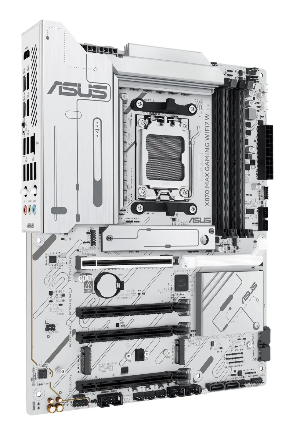 ASUS MB Sc AM5 X870 MAX GAMING WIFI7 W, AMD X870, 4xDDR5, 2xUSB4, 1xHDMI, WiFi