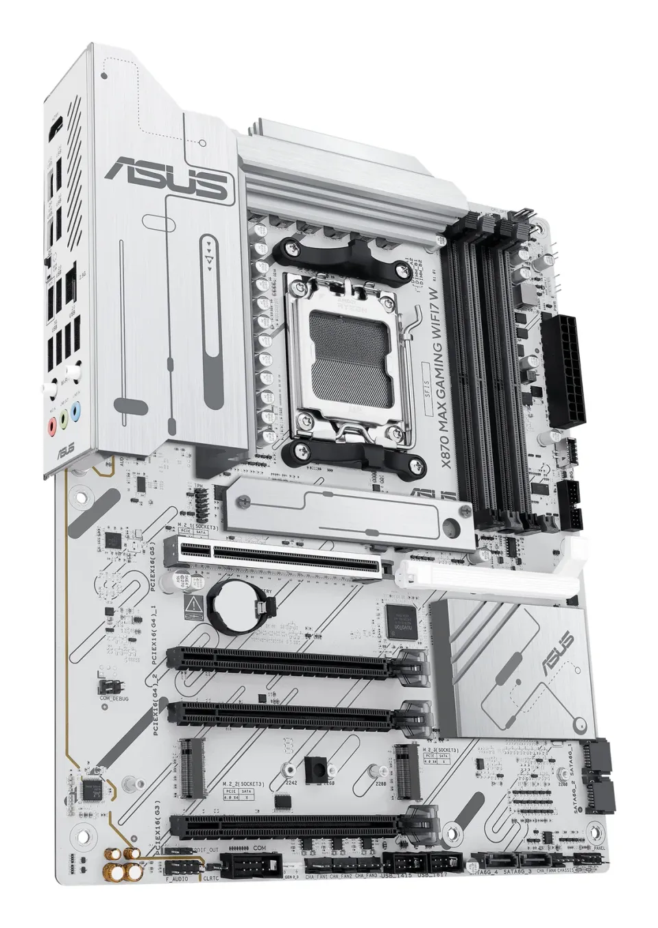 ASUS MB Sc AM5 X870 MAX GAMING WIFI7 W, AMD X870, 4xDDR5, 2xUSB4, 1xHDMI, WiFi