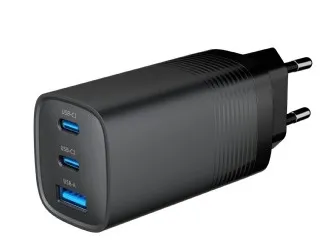 GEMBIRD, Nabíječka USB, 3x port, 65W, rychlé nabíjení, černá