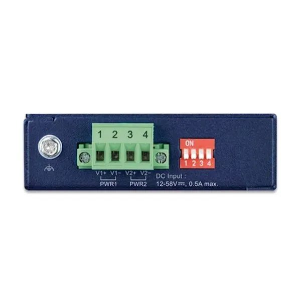 Planet IGT-2205AT-E průmyslový kompaktní konvertor 2x1GBASE-T to 2x1GBASE-X SFP, IP40, -40~75°C, 12-58VDC