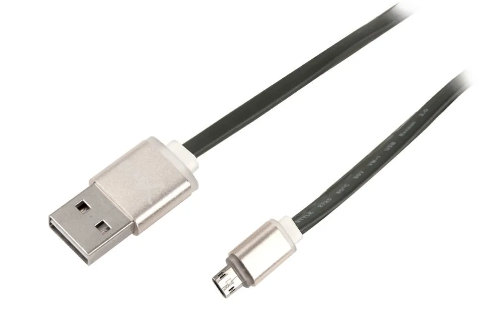 Net-X kabel Micro USB to USB Nabíjení/Synchronizace, oboustranné konektory - černý