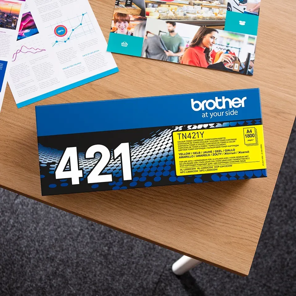 BROTHER TN-421Y originální toner yellow - 1.8K