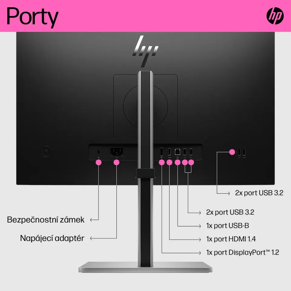 HP LCD E24t G5 23,8"/IPS Touch/FHD/5ms/1000:1/300 nits/HDMI/DP/4X USB 3.2/LED mi