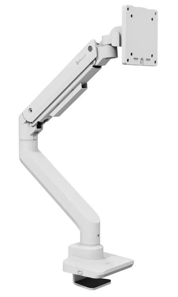 AROZZI ALZARE NEO PRO White/ stolní držák pro monitory/ plynový píst/ kovový/ bílý