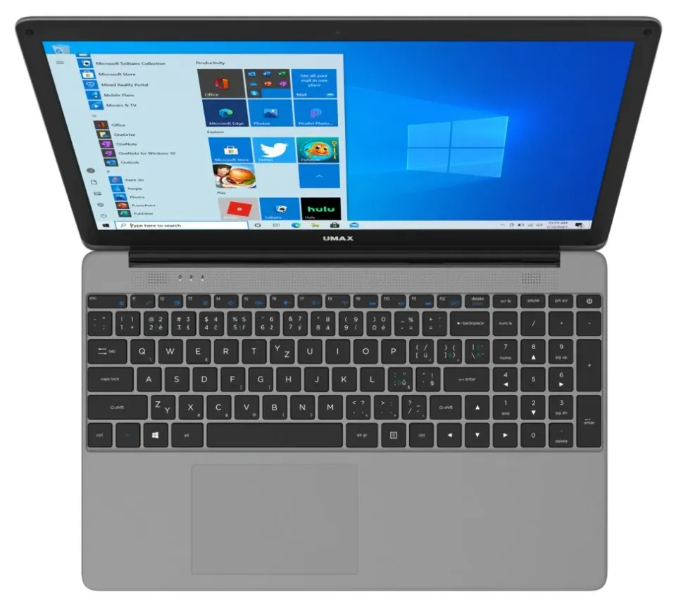 OPRAVENÉ - UMAX notebook VisionBook 15WU-i3/ 15,6" IPS/ 1920x1080/ i3-10110U/ 4GB/ 128GB SSD/ HDMI/ 2x USB 3.0/ USB-C/ W...