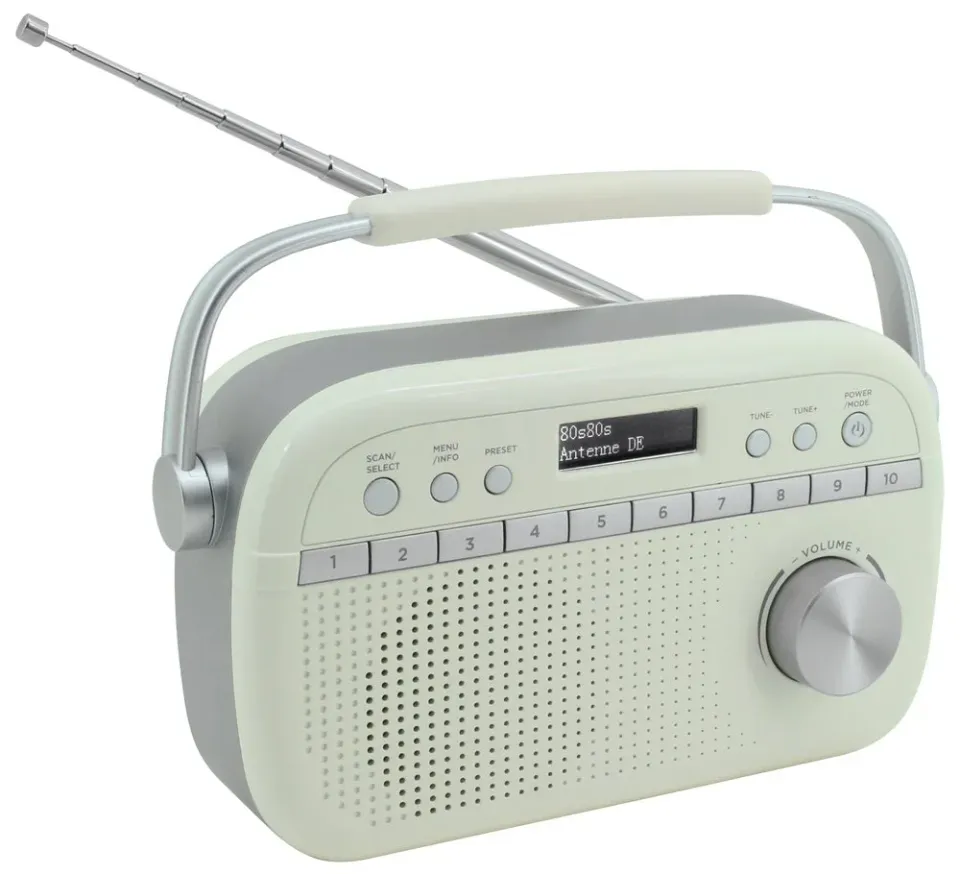 Soundmaster DAB280BE rádio/ DAB+/ UKW/ RDS/ Budík/ Hodiny/ Bílé