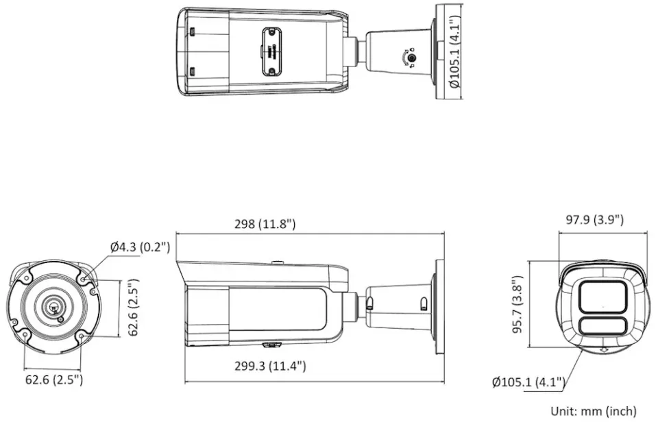Hikvision DS-2CD2646G2HT-IZS(2.8-12)/eF/BLK 4MPix IP Bullet AcuSense kamera; IR 60m, Audio, Alarm, IP67, IK10, černá