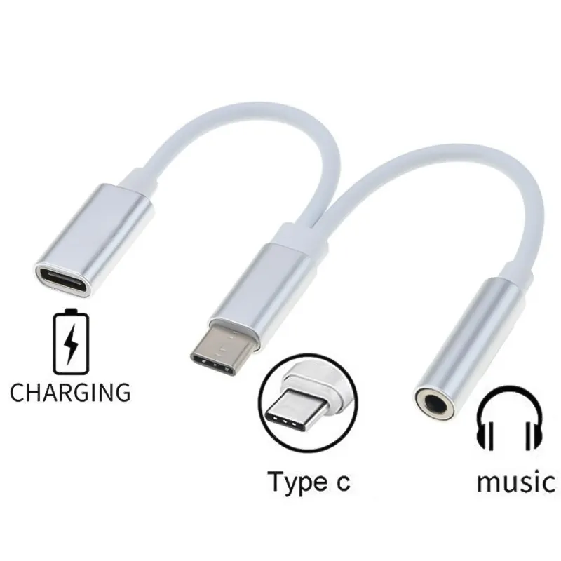 PremiumCord Převodník USB-C na audio konektor jack 3,5mm female + USB typ C kone