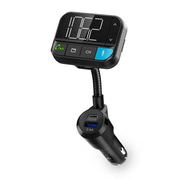 Nedis CATR1024BK - FM transmitter do auta | Reproduktor | 2.00 " | Bluetooth® |