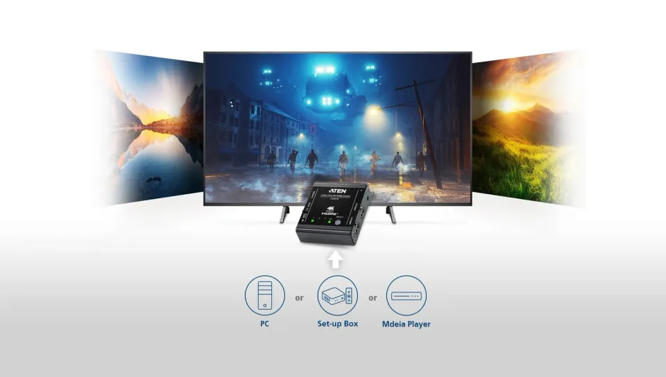 ATEN 3-Port True 4K HDMI Switch