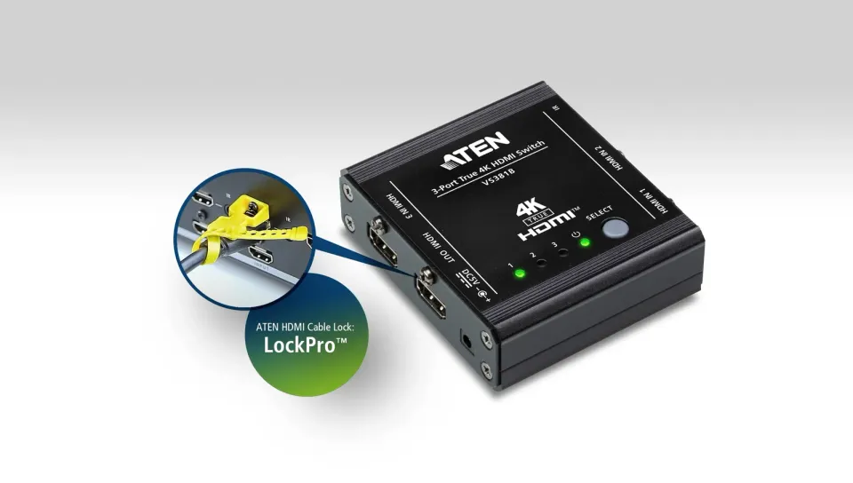 ATEN 3-Port True 4K HDMI Switch
