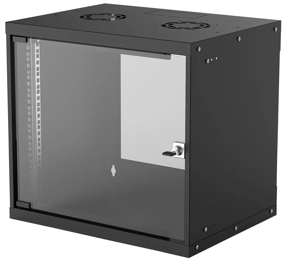 Intellinet 19" BASIC rozvaděč 9U/400mm, černý, rozložený flatpack