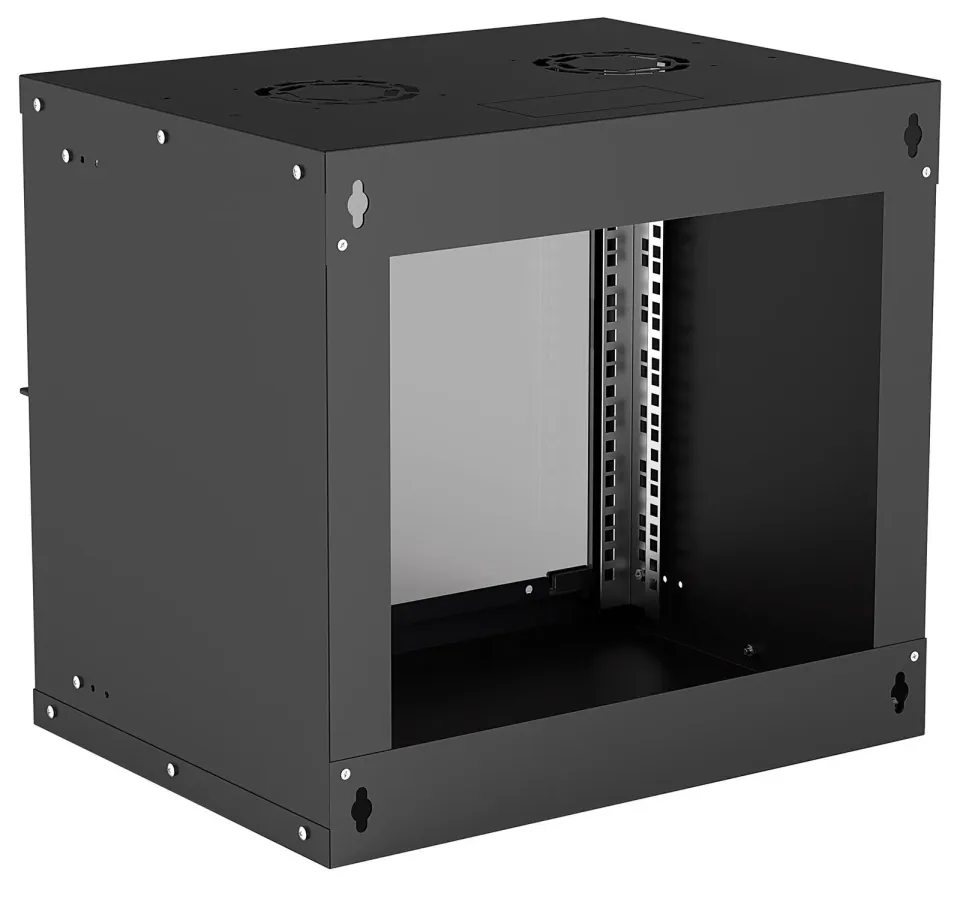 Intellinet 19" BASIC rozvaděč 9U/400mm, černý, rozložený flatpack