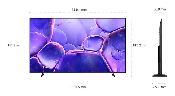 SAMSUNG SMART LED TV 55"/ UE55U8092/ 4K Ultra HD 3840x2160/ DVB-T2/S2/C/ H.265/HEVC/ 3xHDMI/ 1xUSB/ Wi-Fi/ LAN/ G
