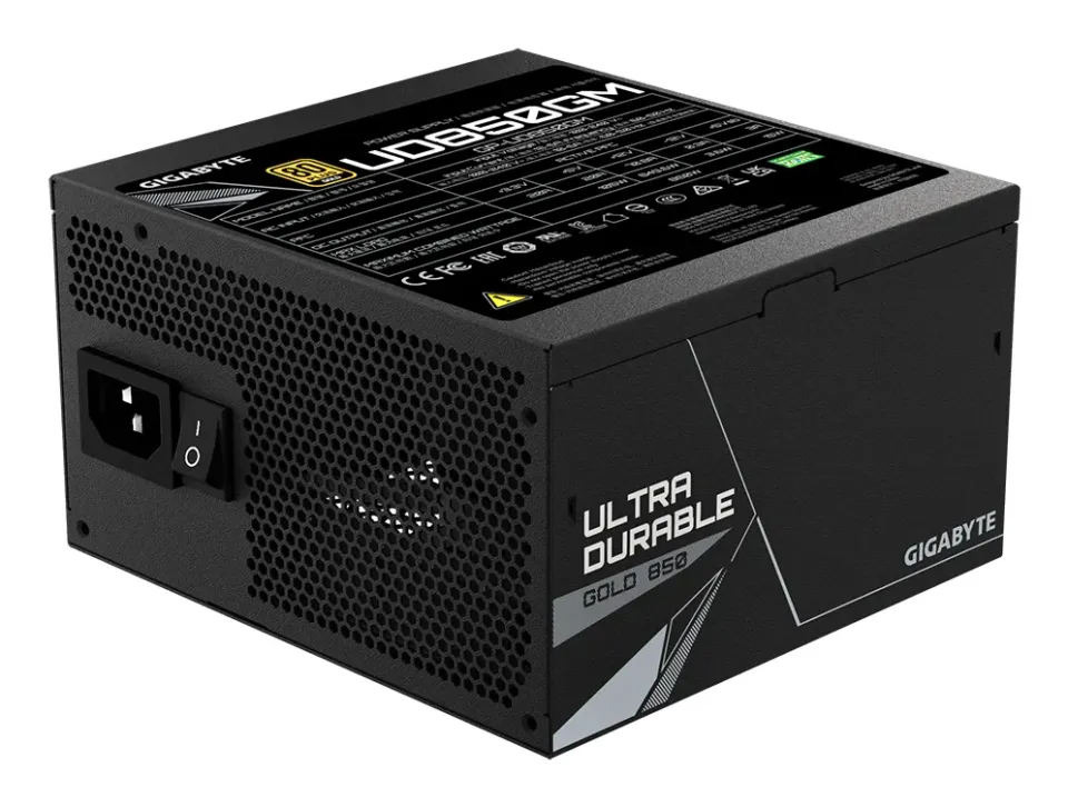 GIGABYTE zdroj UD850GM, 850W, 80plus gold, modular, 120 mm fan