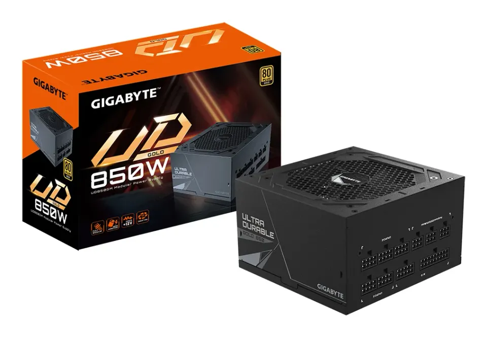 GIGABYTE zdroj UD850GM, 850W, 80plus gold, modular, 120 mm fan