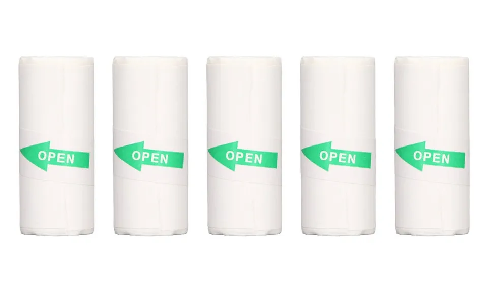 HELMER samolepící kotoučky pro termo tiskárnu TP01/TP02/ 55mm x 25mm/ 5ks/ bílé