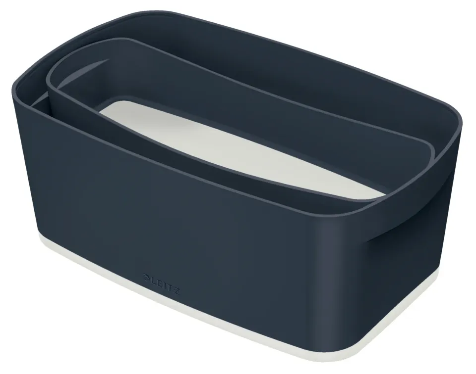 LEITZ Úložný box s víkem MyBox Cosy, velikost S, sametová šedá