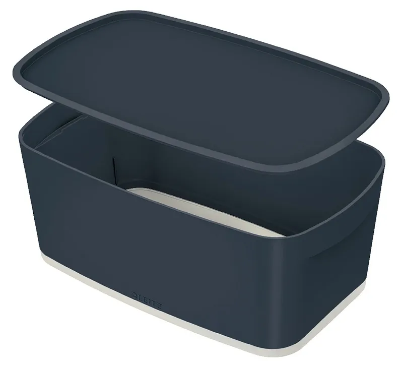 LEITZ Úložný box s víkem MyBox Cosy, velikost S, sametová šedá (52634089)