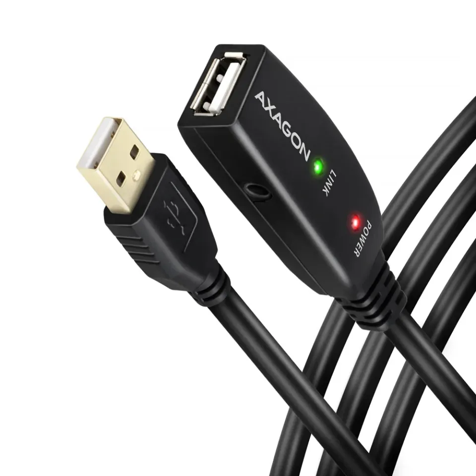 AXAGON ADR-220, USB2.0 aktivní prodlužovací / repeater kabel, 20m